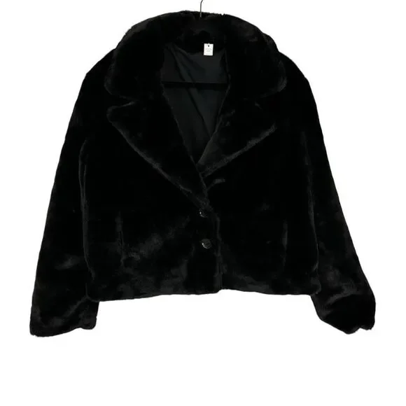 Reversible Faux Fur Jacket - Size XL - Picture 1 of 8